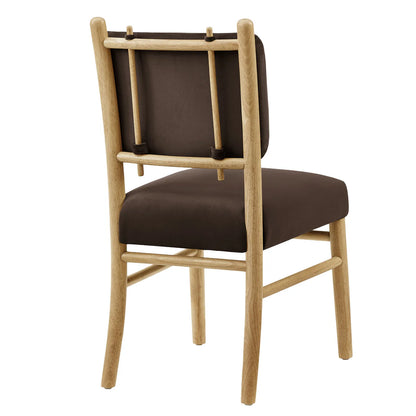 Mauden Performance Velvet Upholstered Dining Side Chairs Set of 2