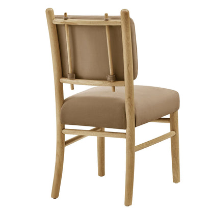 Mauden Performance Velvet Upholstered Dining Side Chairs Set of 2