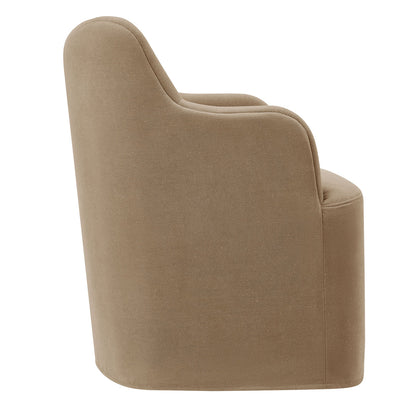 Cordelle Linen Blend Swivel Dining Chair