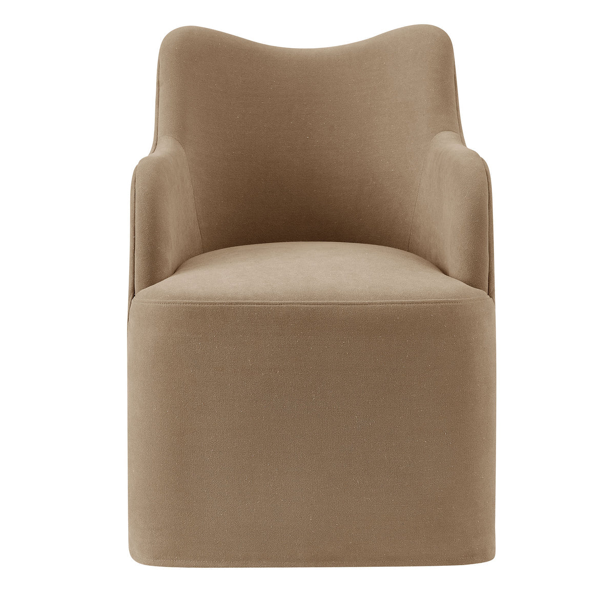 Cordelle Linen Blend Swivel Dining Chair