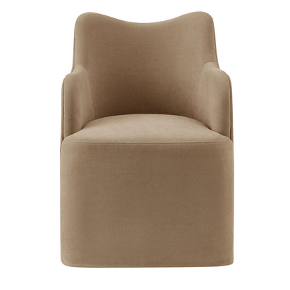 Cordelle Linen Blend Swivel Dining Chair