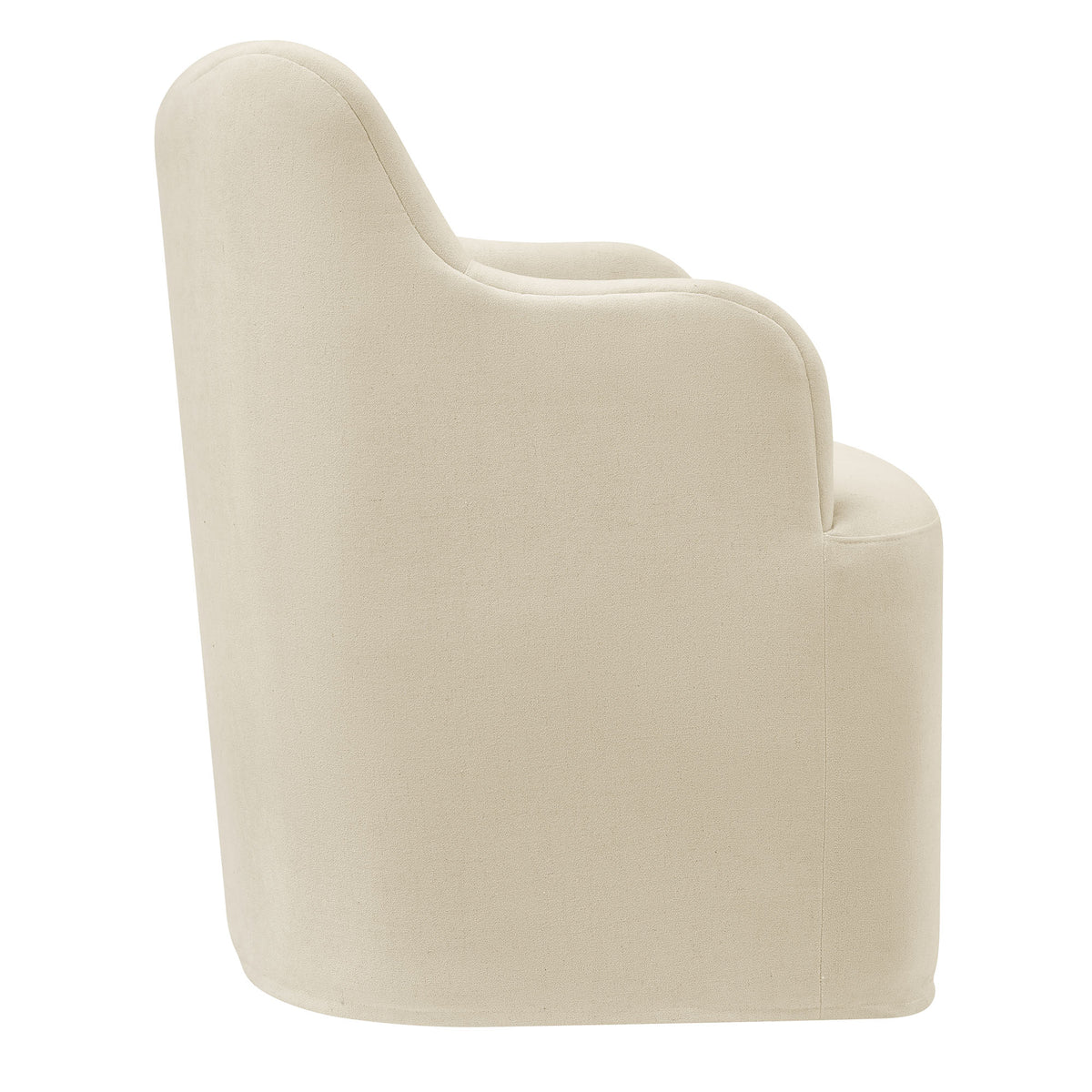 Cordelle Linen Blend Swivel Dining Chair