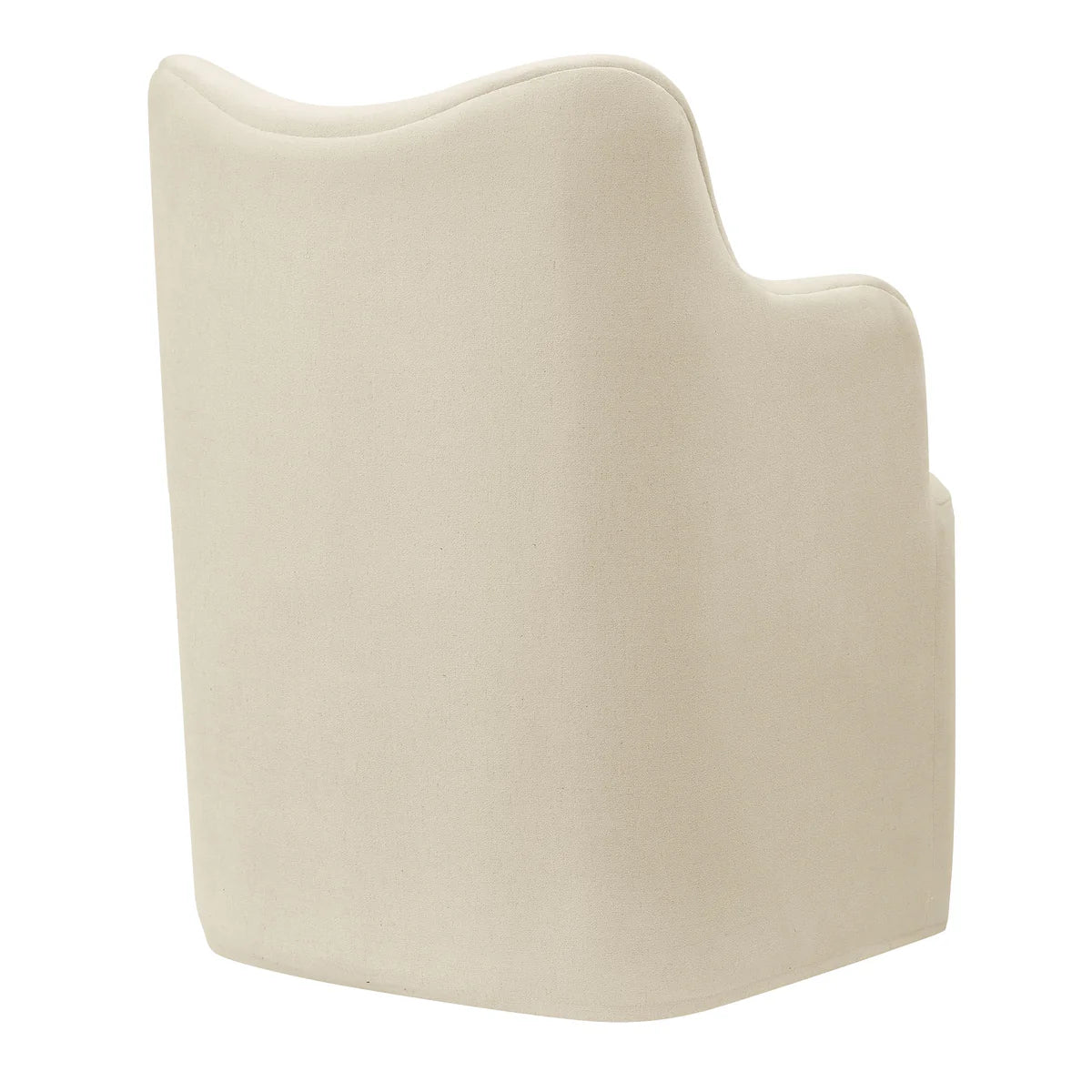 Cordelle Linen Blend Swivel Dining Chair