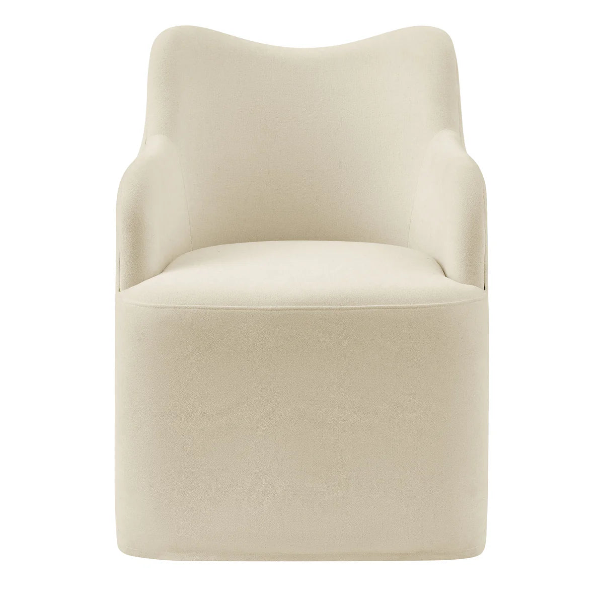 Cordelle Linen Blend Swivel Dining Chair