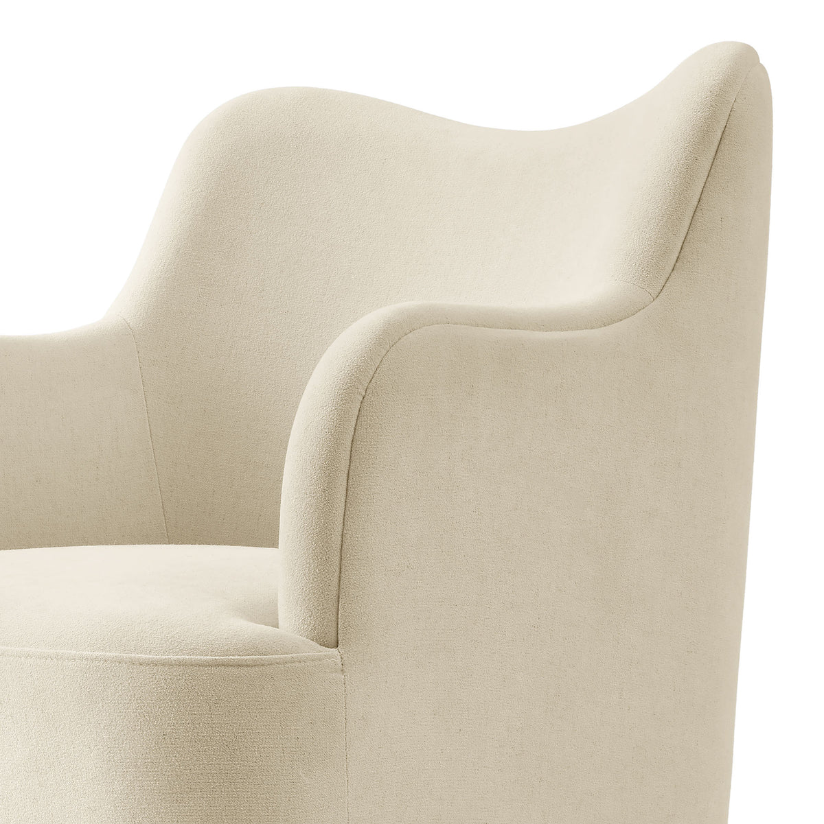 Cordelle Linen Blend Swivel Dining Chair