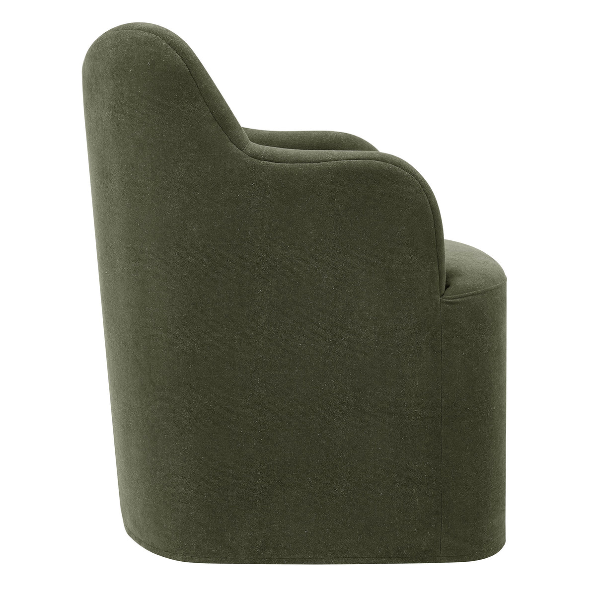 Cordelle Linen Blend Swivel Dining Chair