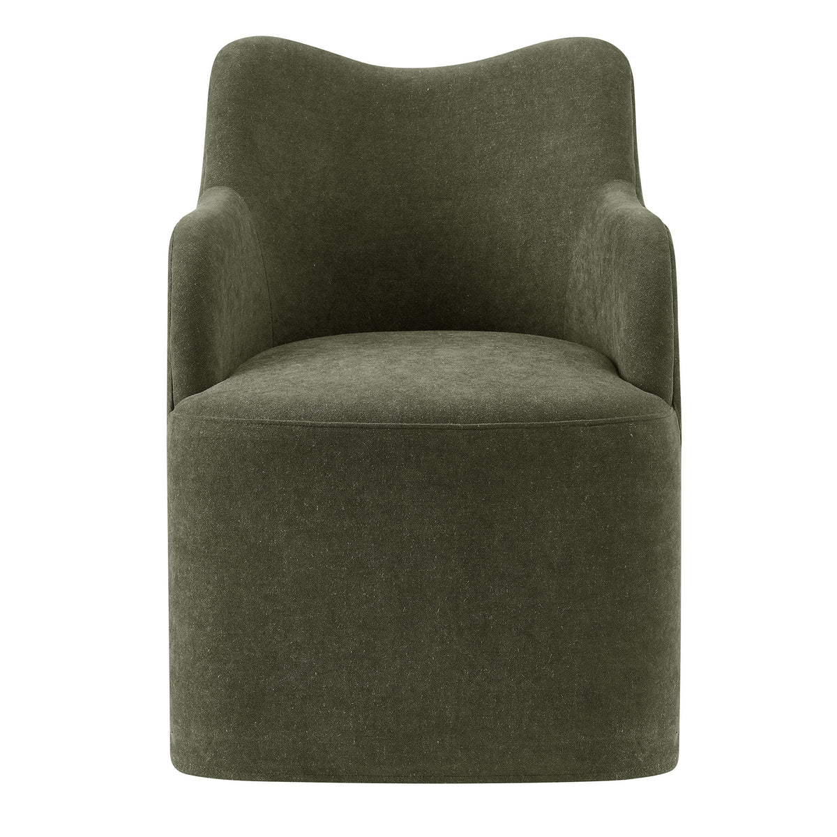 Cordelle Linen Blend Swivel Dining Chair