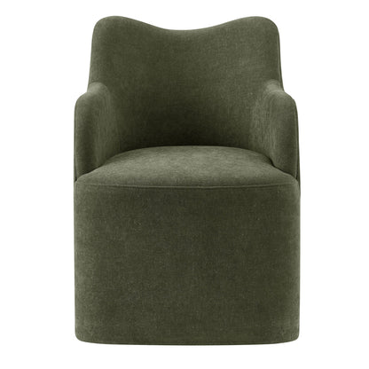 Cordelle Linen Blend Swivel Dining Chair