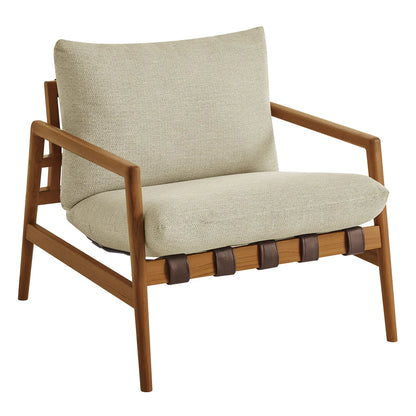 Nomi Outdoor Teak Wood Sling Chair