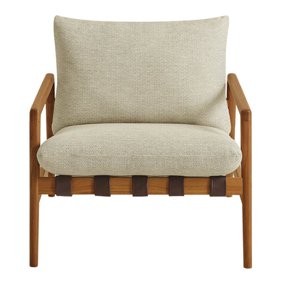Nomi Outdoor Teak Wood Sling Chair