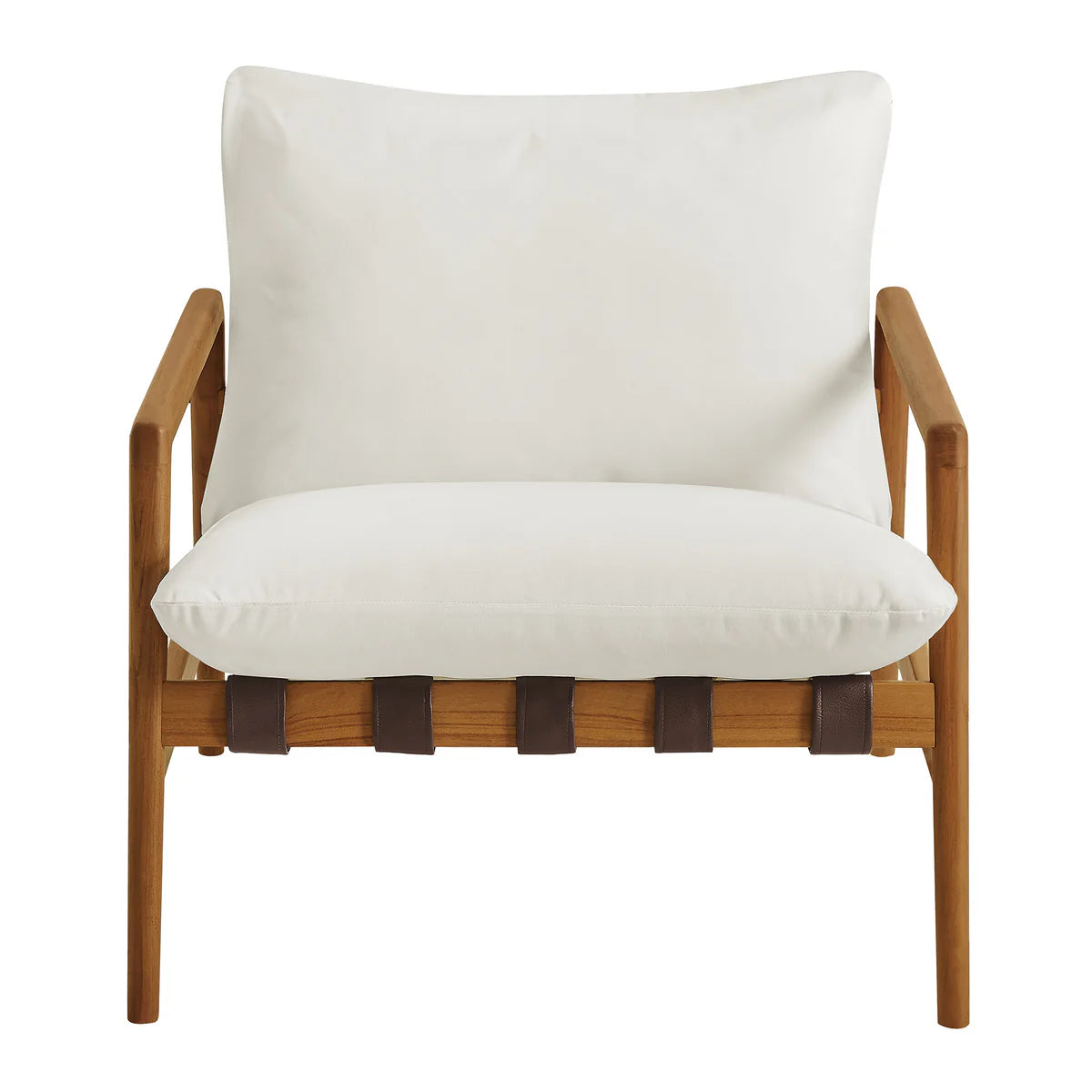Nomi Outdoor Teak Wood Sling Chair