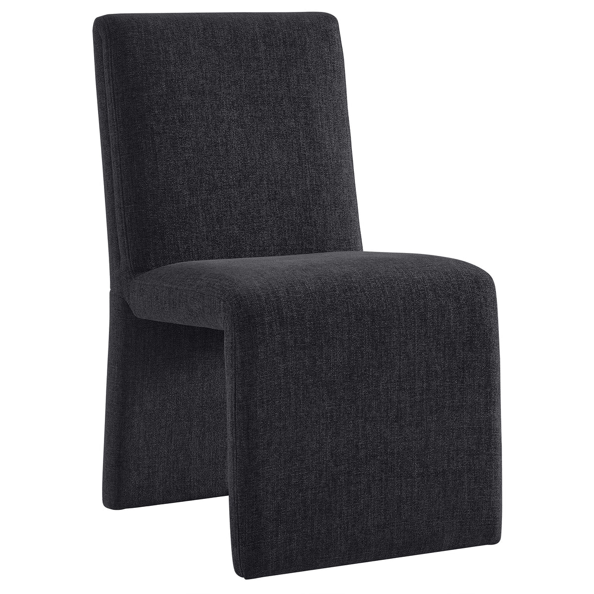 Emory Slub Weave Fabric Dining Chair Set of 2