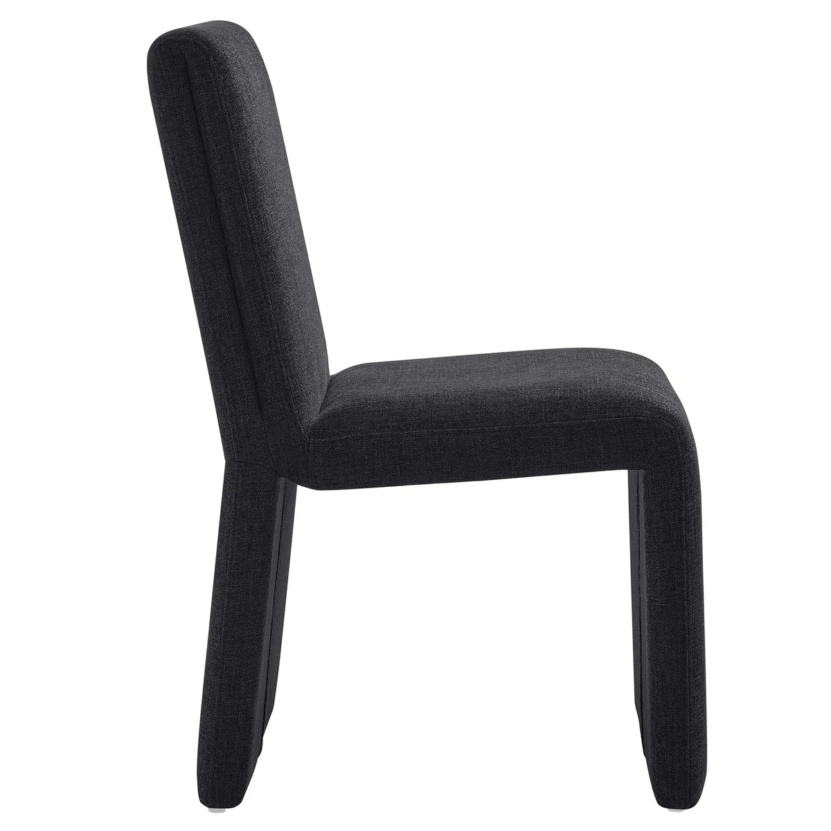 Emory Slub Weave Fabric Dining Chair Set of 2