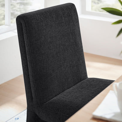 Emory Slub Weave Fabric Dining Chair Set of 2