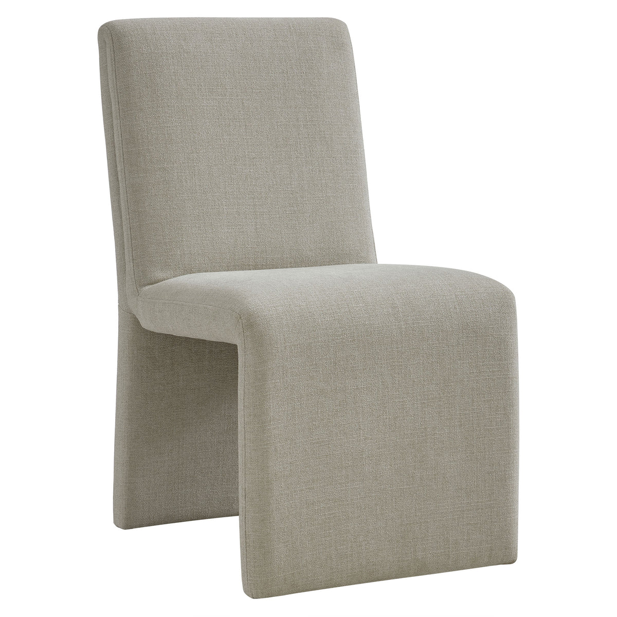 Emory Slub Weave Fabric Dining Chair Set of 2