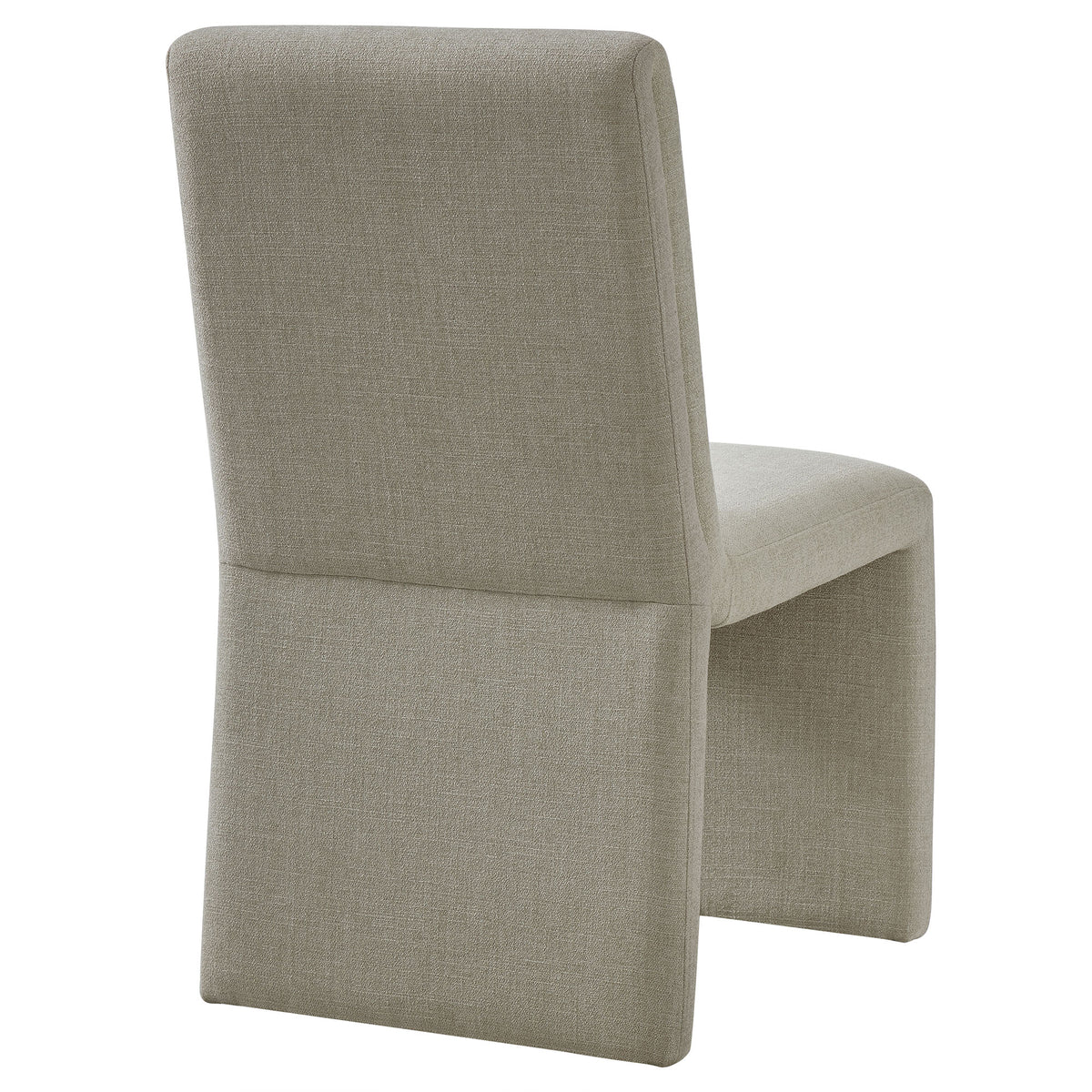 Emory Slub Weave Fabric Dining Chair Set of 2