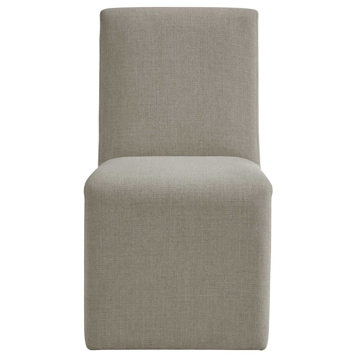 Emory Slub Weave Fabric Dining Chair Set of 2