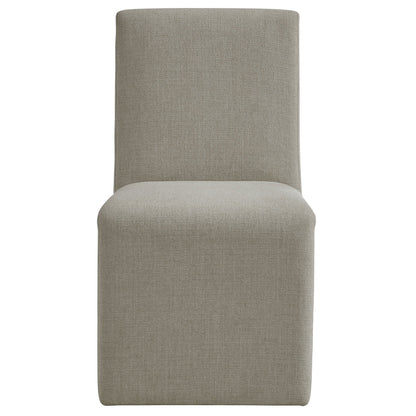 Emory Slub Weave Fabric Dining Chair Set of 2