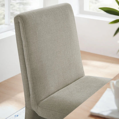 Emory Slub Weave Fabric Dining Chair Set of 2