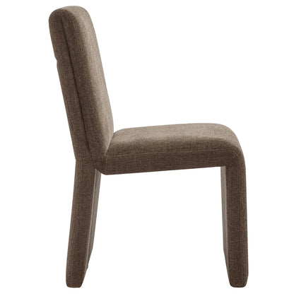 Emory Slub Weave Fabric Dining Chair Set of 2
