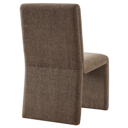 Emory Slub Weave Fabric Dining Chair Set of 2