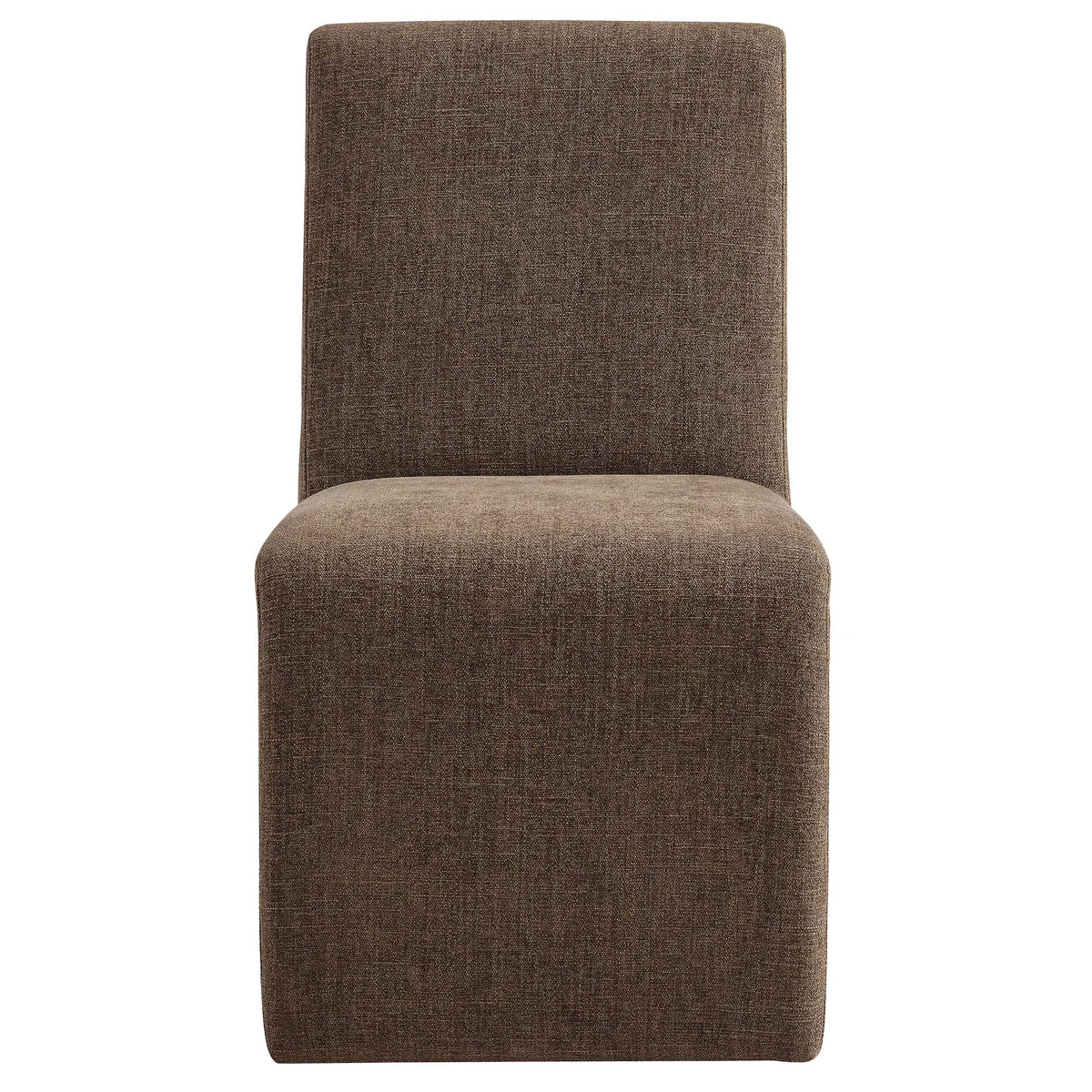 Emory Slub Weave Fabric Dining Chair Set of 2