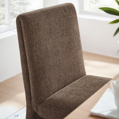 Emory Slub Weave Fabric Dining Chair Set of 2