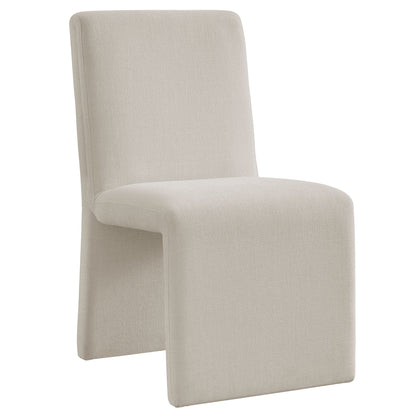 Emory Slub Weave Fabric Dining Chair Set of 2