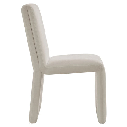 Emory Slub Weave Fabric Dining Chair Set of 2