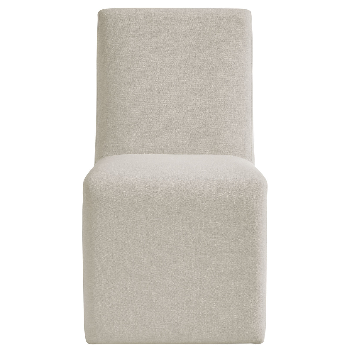 Emory Slub Weave Fabric Dining Chair Set of 2