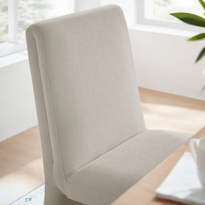 Emory Slub Weave Fabric Dining Chair Set of 2