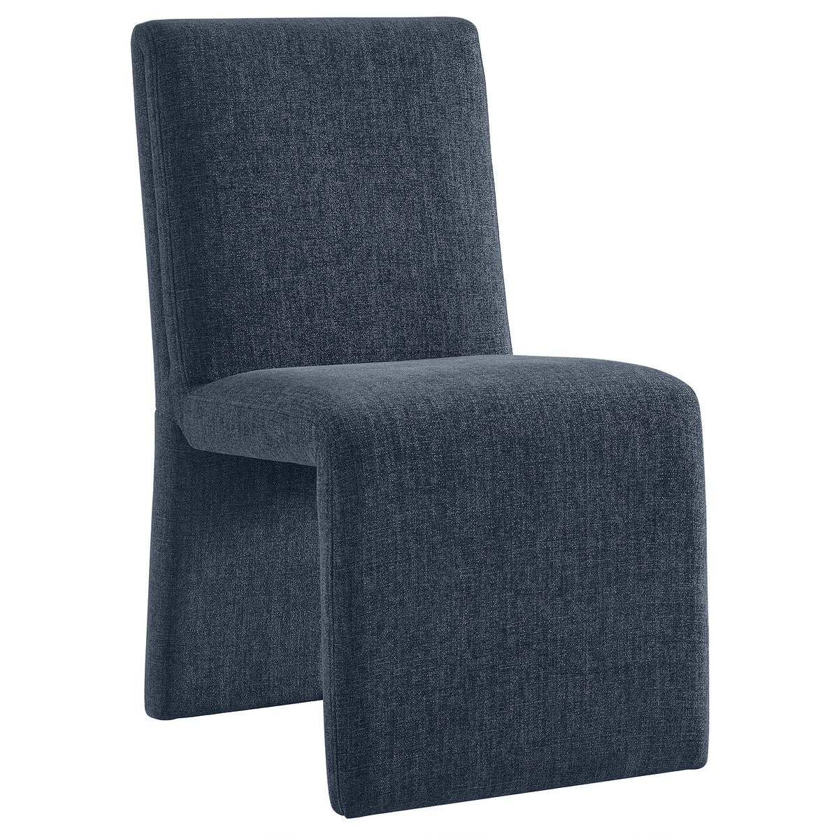 Emory Slub Weave Fabric Dining Chair Set of 2
