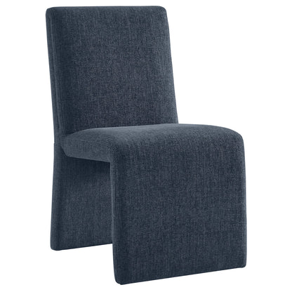 Emory Slub Weave Fabric Dining Chair Set of 2