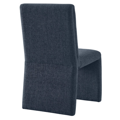 Emory Slub Weave Fabric Dining Chair Set of 2