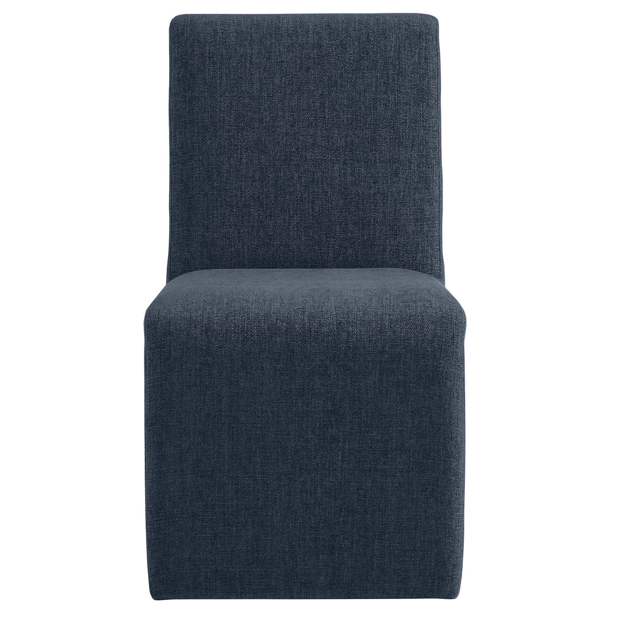 Emory Slub Weave Fabric Dining Chair Set of 2