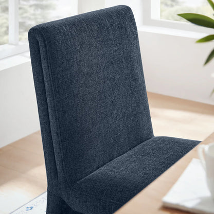 Emory Slub Weave Fabric Dining Chair Set of 2