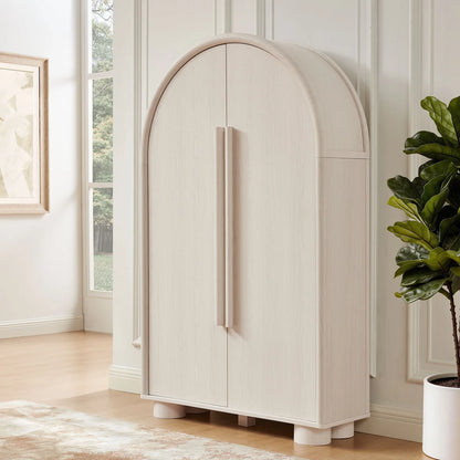 Bellamy Arched Fold‑Out Desk Cabinet