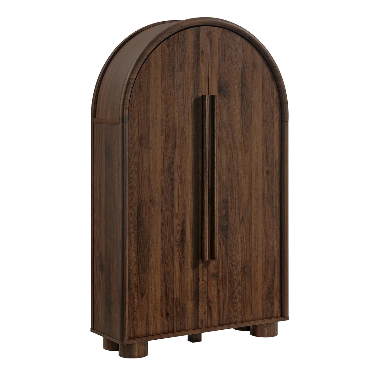 Bellamy Arched Fold‑Out Desk Cabinet