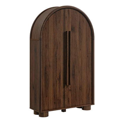 Bellamy Arched Fold‑Out Desk Cabinet