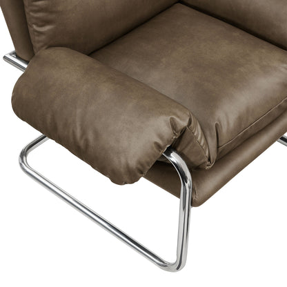 Ansel Vegan Leather Accent Chair