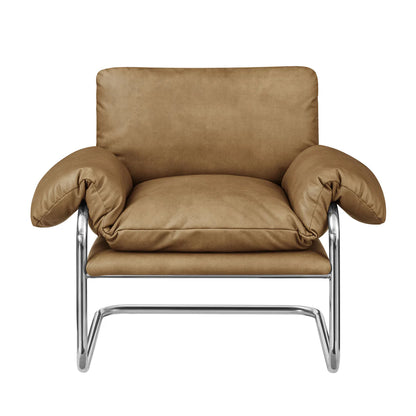 Ansel Vegan Leather Accent Chair