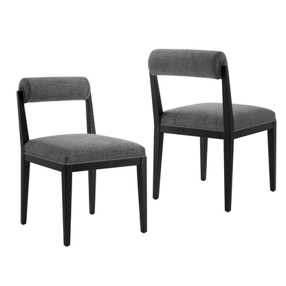 Kai Modern Fabric Dining Chair Set of 2