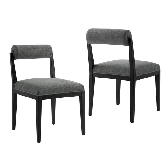 Kai Modern Fabric Dining Chair Set of 2