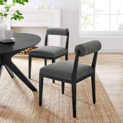Kai Modern Fabric Dining Chair Set of 2