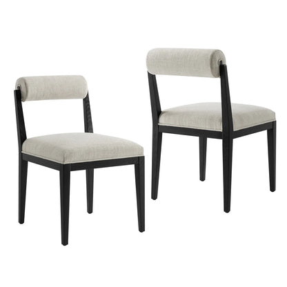 Kai Modern Fabric Dining Chair Set of 2