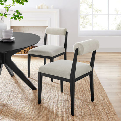 Kai Modern Fabric Dining Chair Set of 2