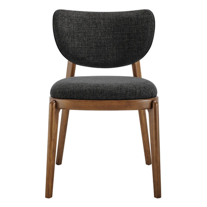Fenwick Mid‑Century Modern Fabric Dining Chair Set of 2