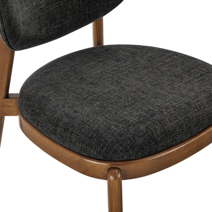 Fenwick Mid‑Century Modern Fabric Dining Chair Set of 2