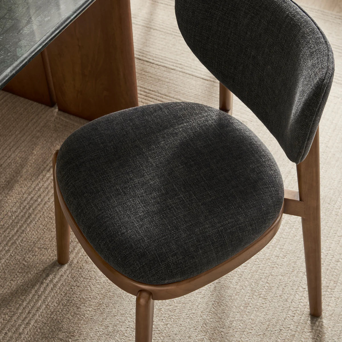 Fenwick Mid‑Century Modern Fabric Dining Chair Set of 2