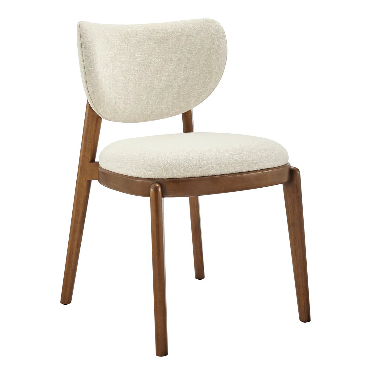 Fenwick Mid‑Century Modern Fabric Dining Chair Set of 2